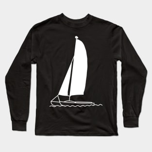 Catamaran on waves Long Sleeve T-Shirt